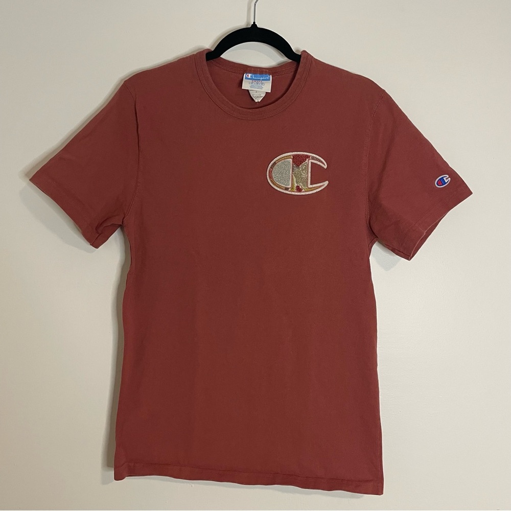 Champion Men's Brick Red Short Sleeve Tee